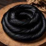 Black silk threads