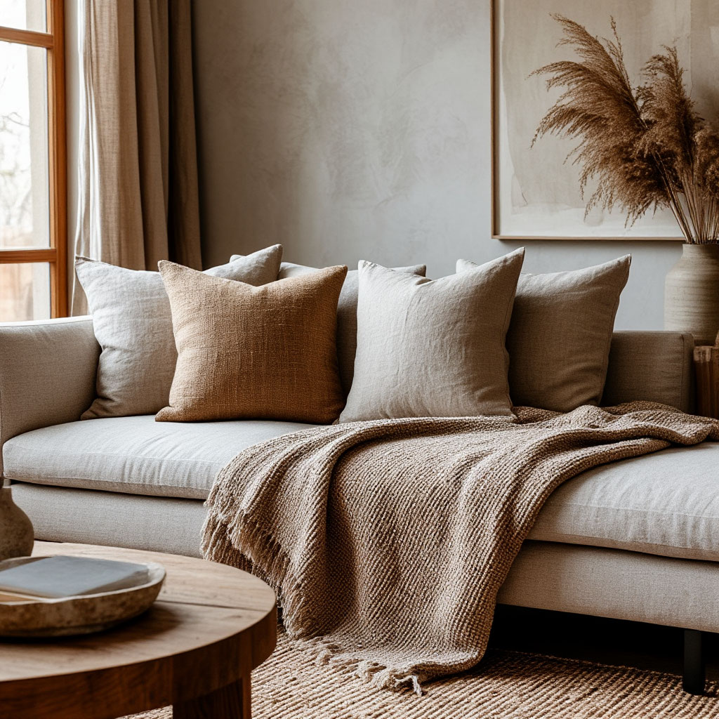 2025 textile trends for living rooms
