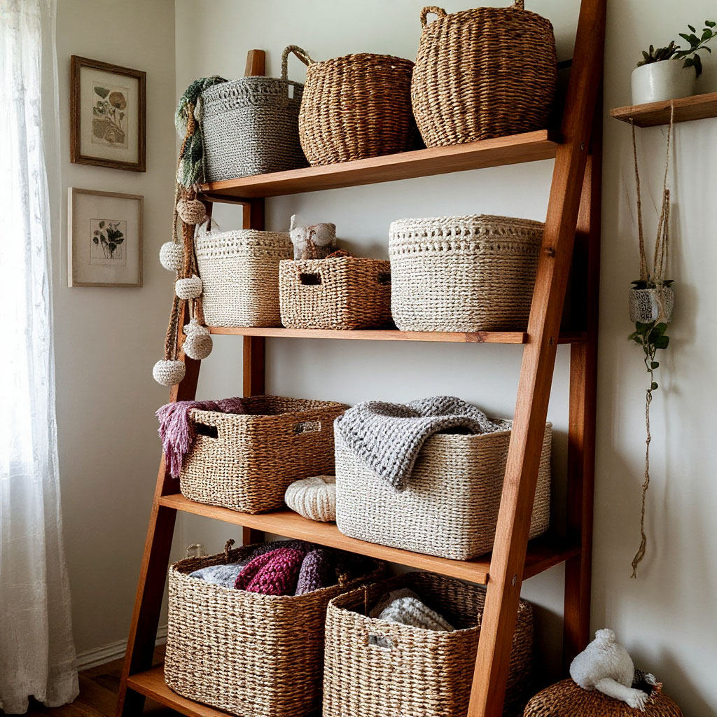 Creative textile storage display
