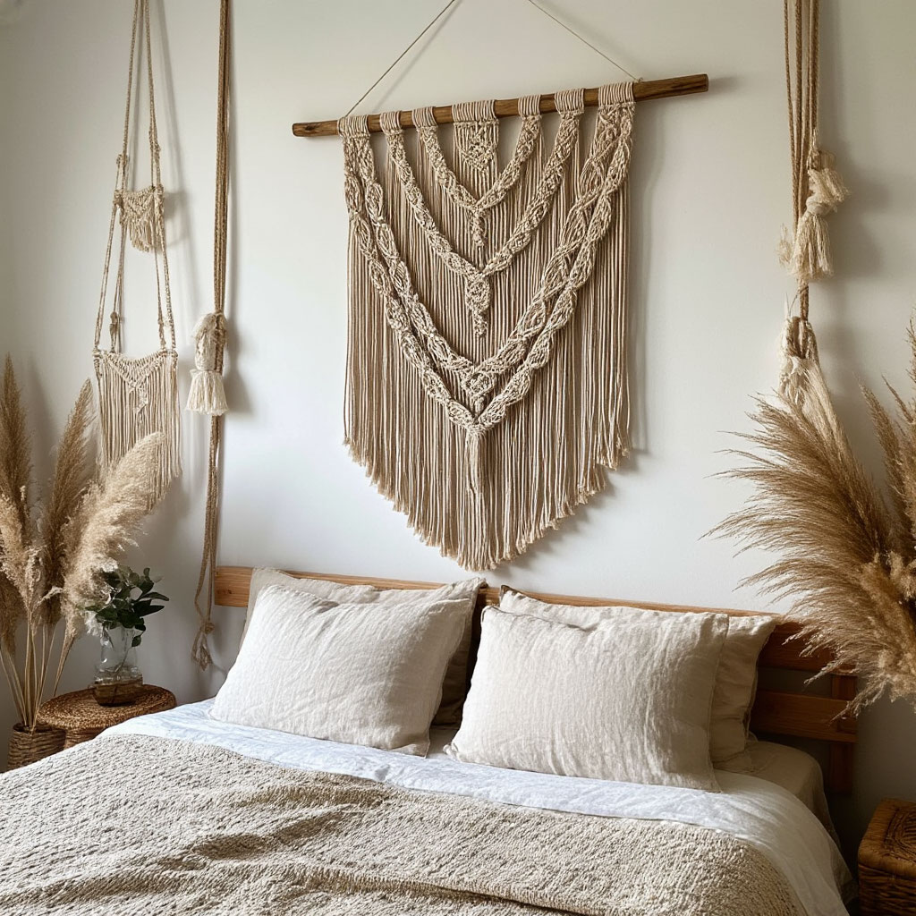 DIY macramé in home decor
