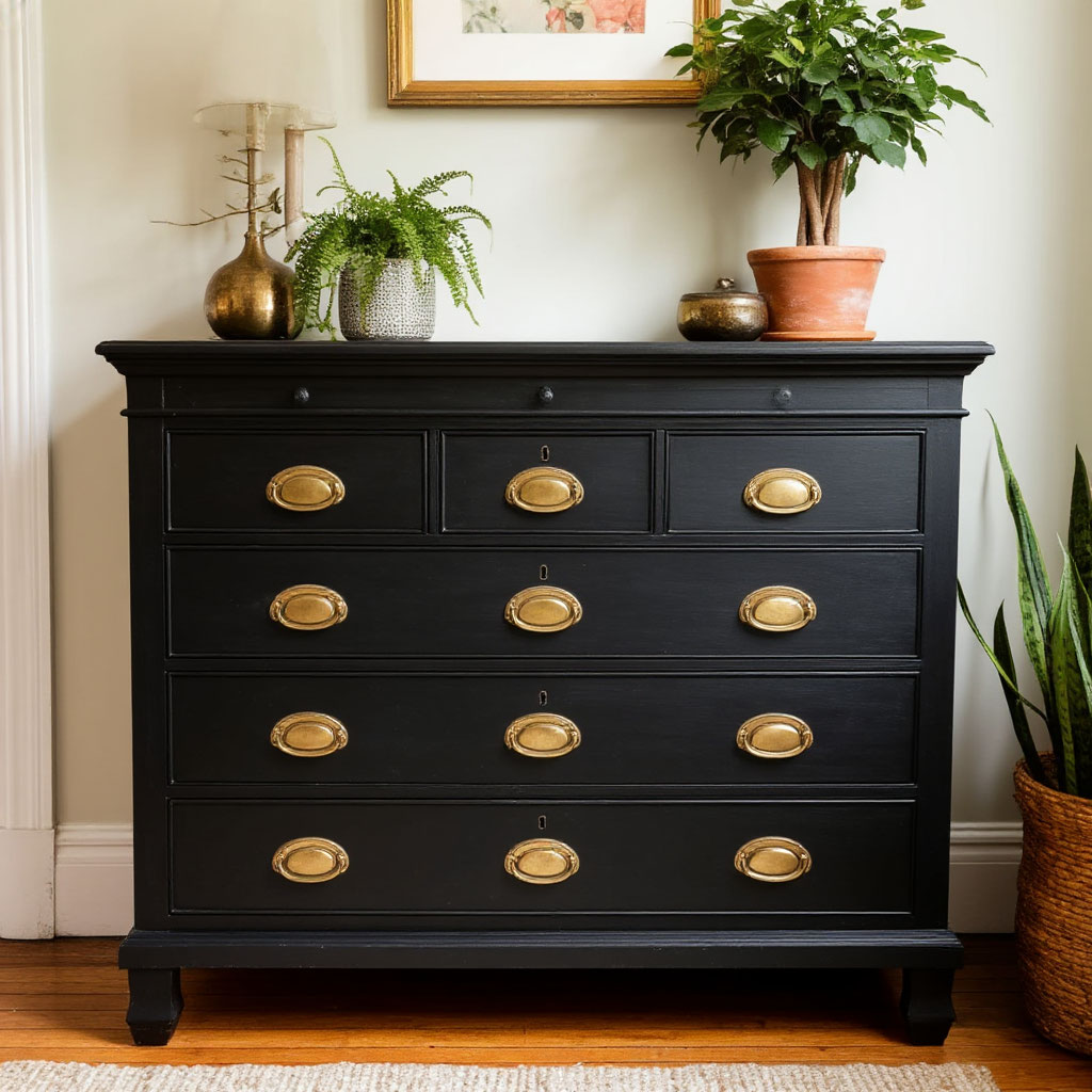 DIY painted dresser - budget home upgrade