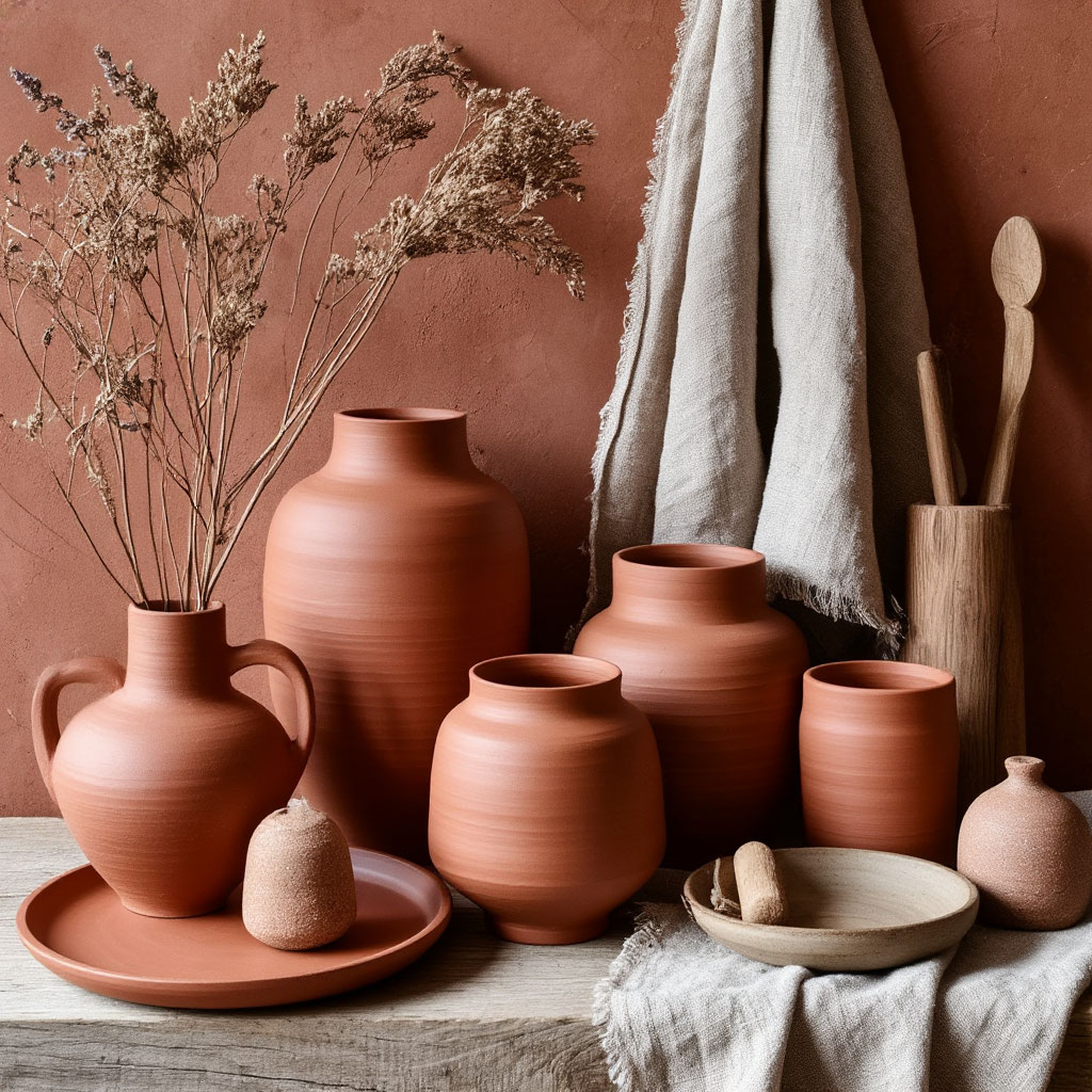 Earthy neutral color scheme
