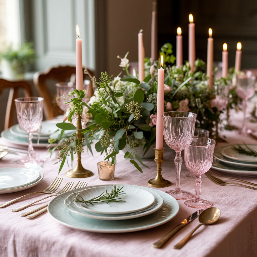Elegant Mother’s Day table setting