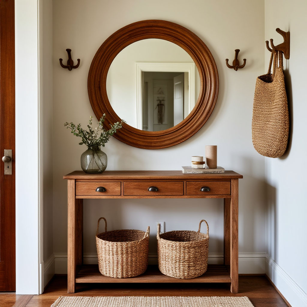 Functional minimalist hallway
