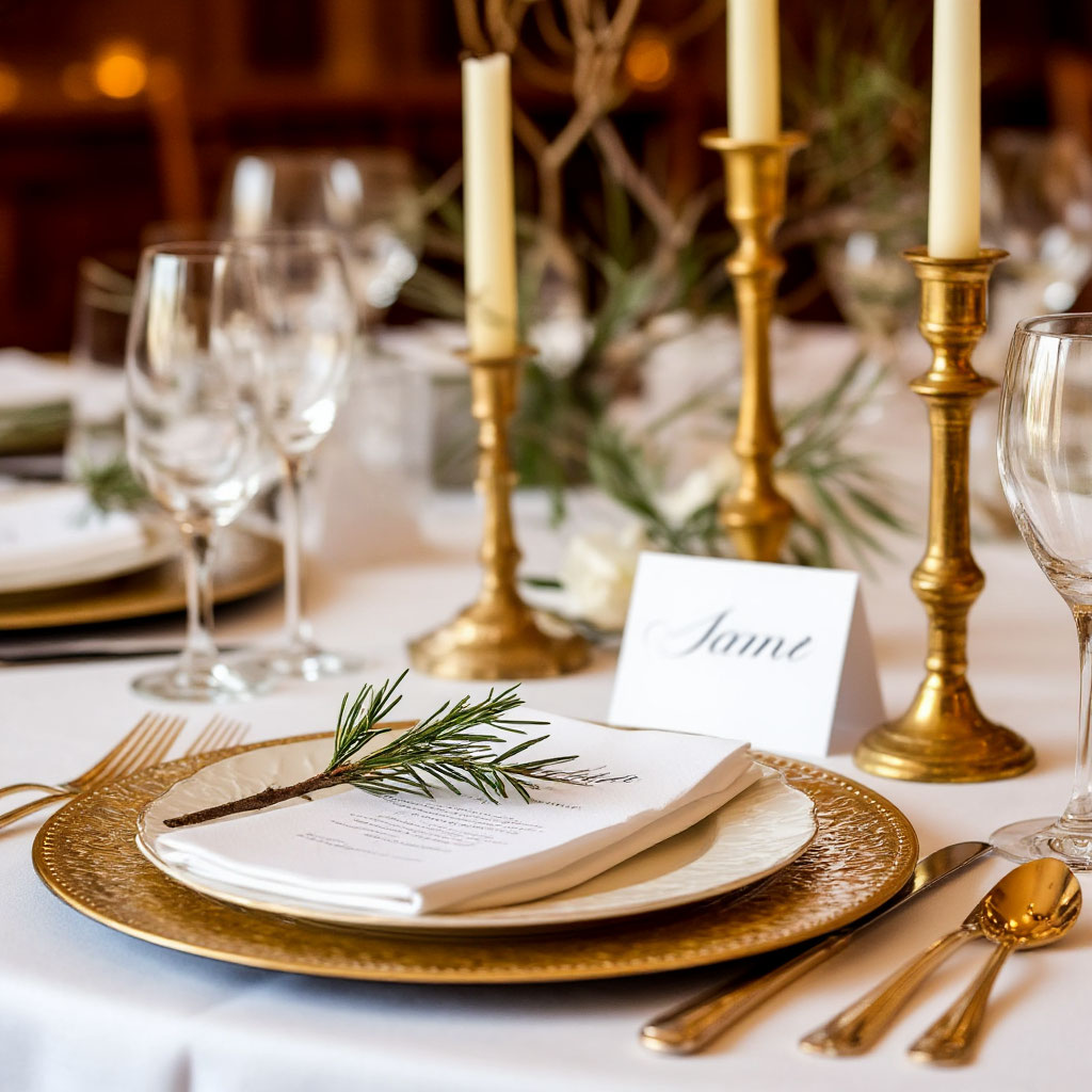 Lavender napkin details for tablescape
