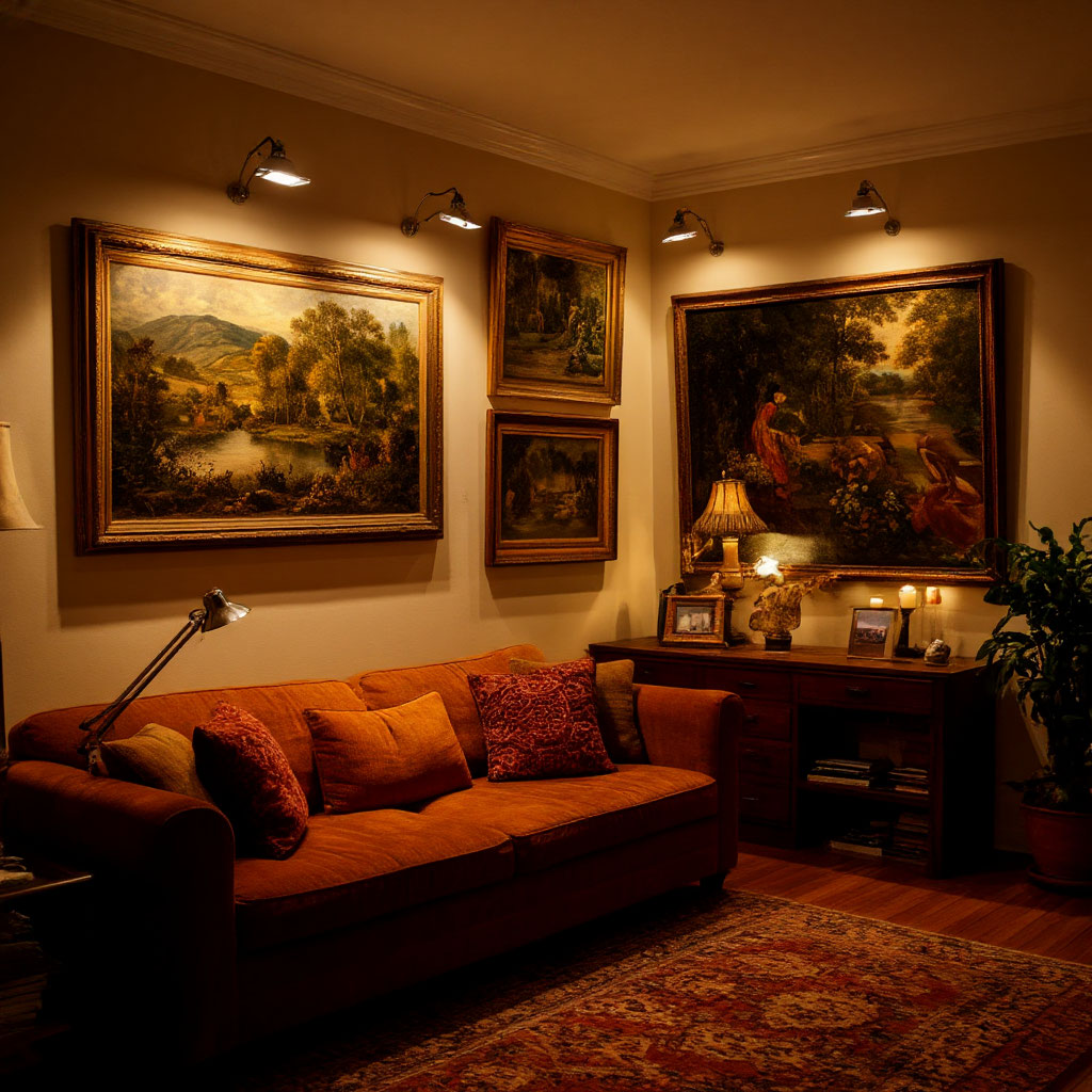 Lighting for gallery walls