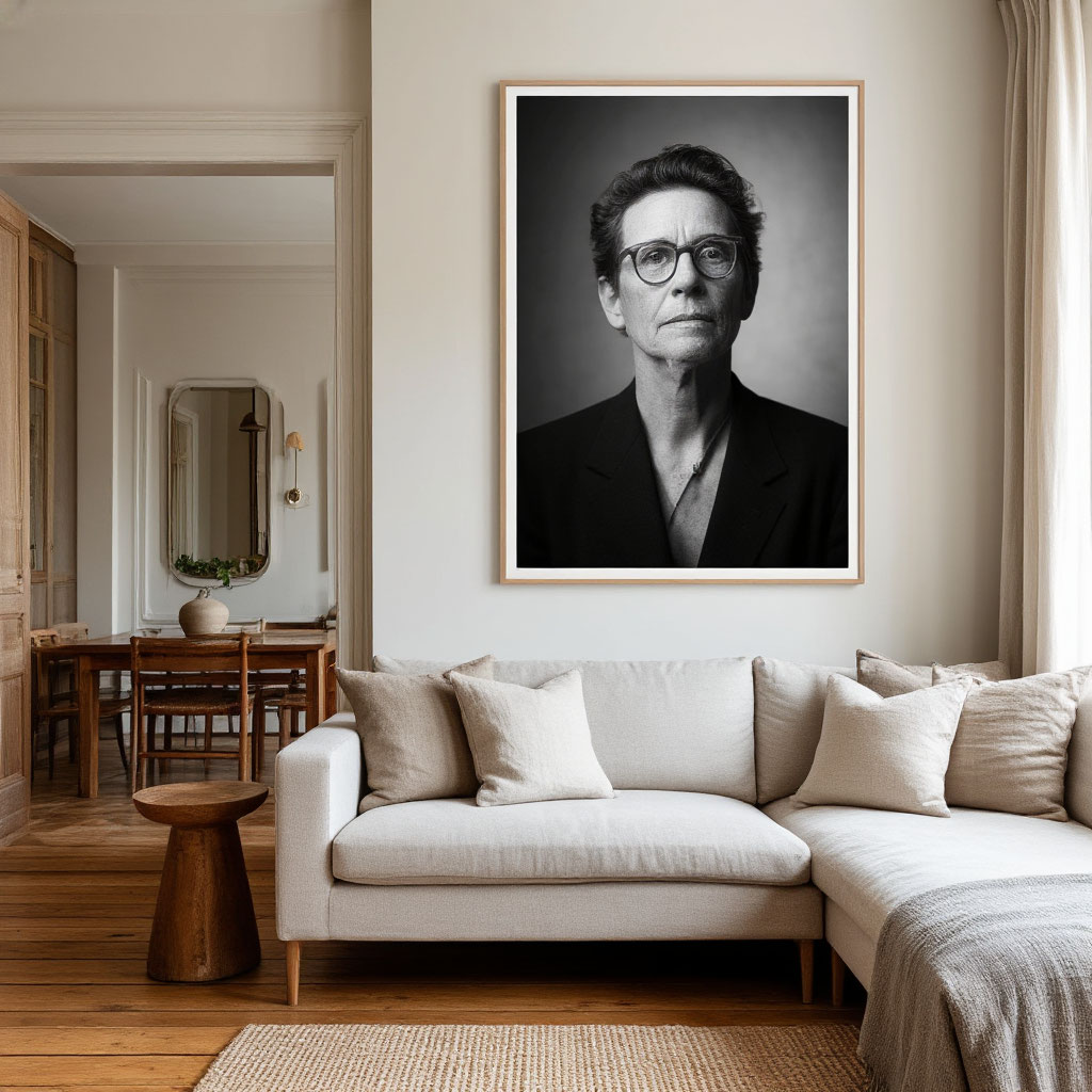 Modern living room with an emphasis on simplicity