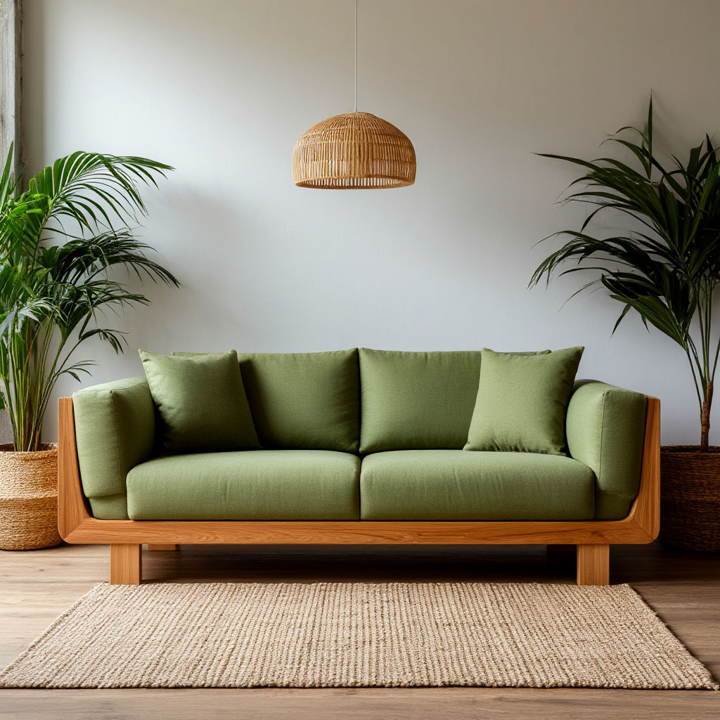 Sofa made of eco-friendly materials