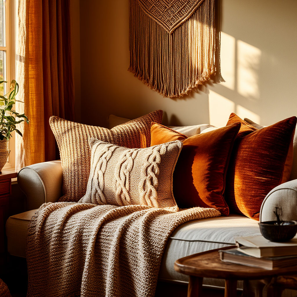 Ultimate cozy textile decor nook