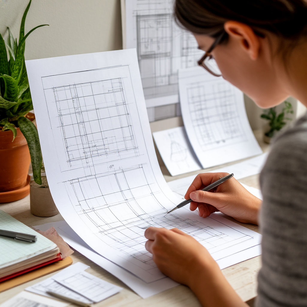Using templates for wall layout