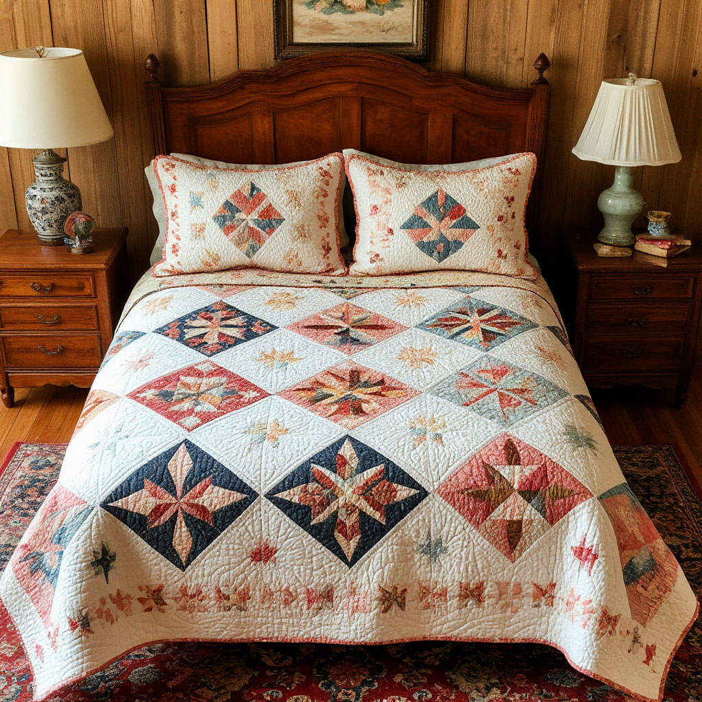 Vintage quilt adding nostalgic charm