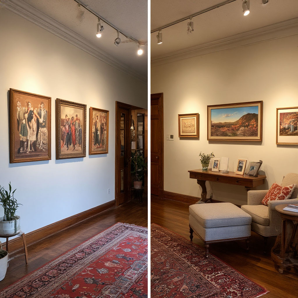 Wall transformation with gallery display