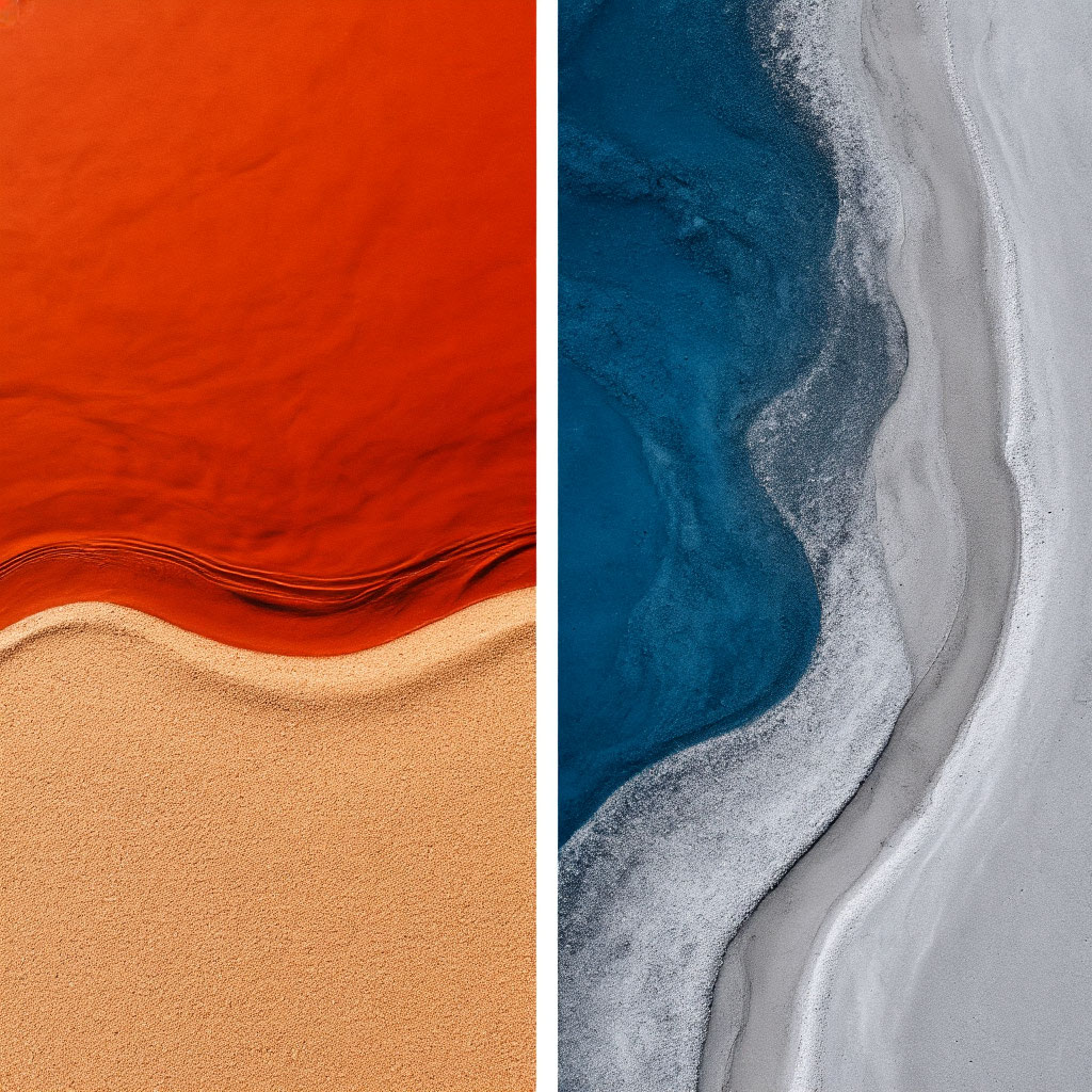 Warm vs cool color palettes